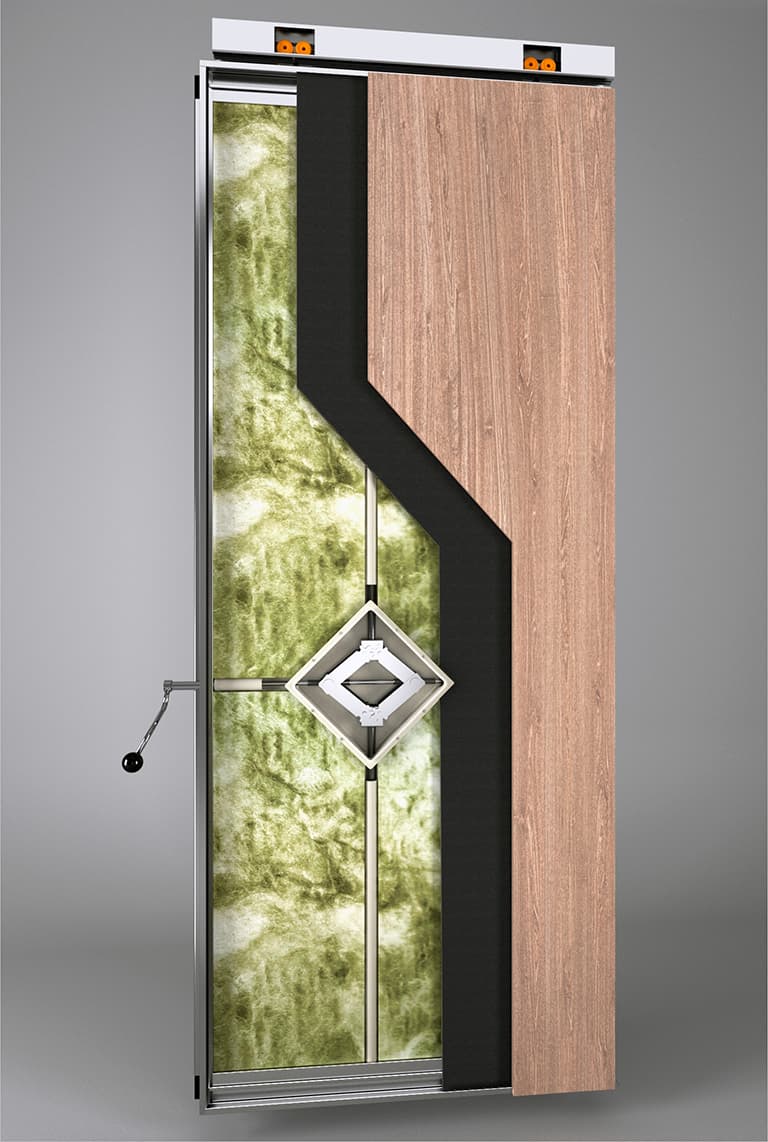 Movable partition wall panel structure