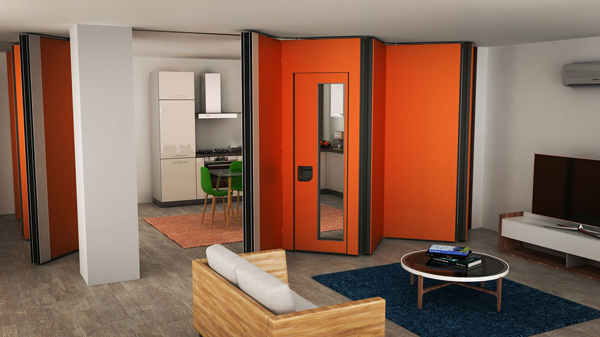 Electric Folding Partition Wall System
