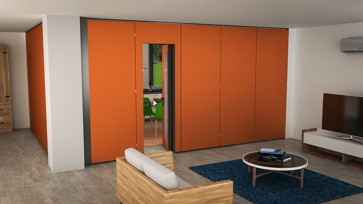 Electric Folding Partition Wall System