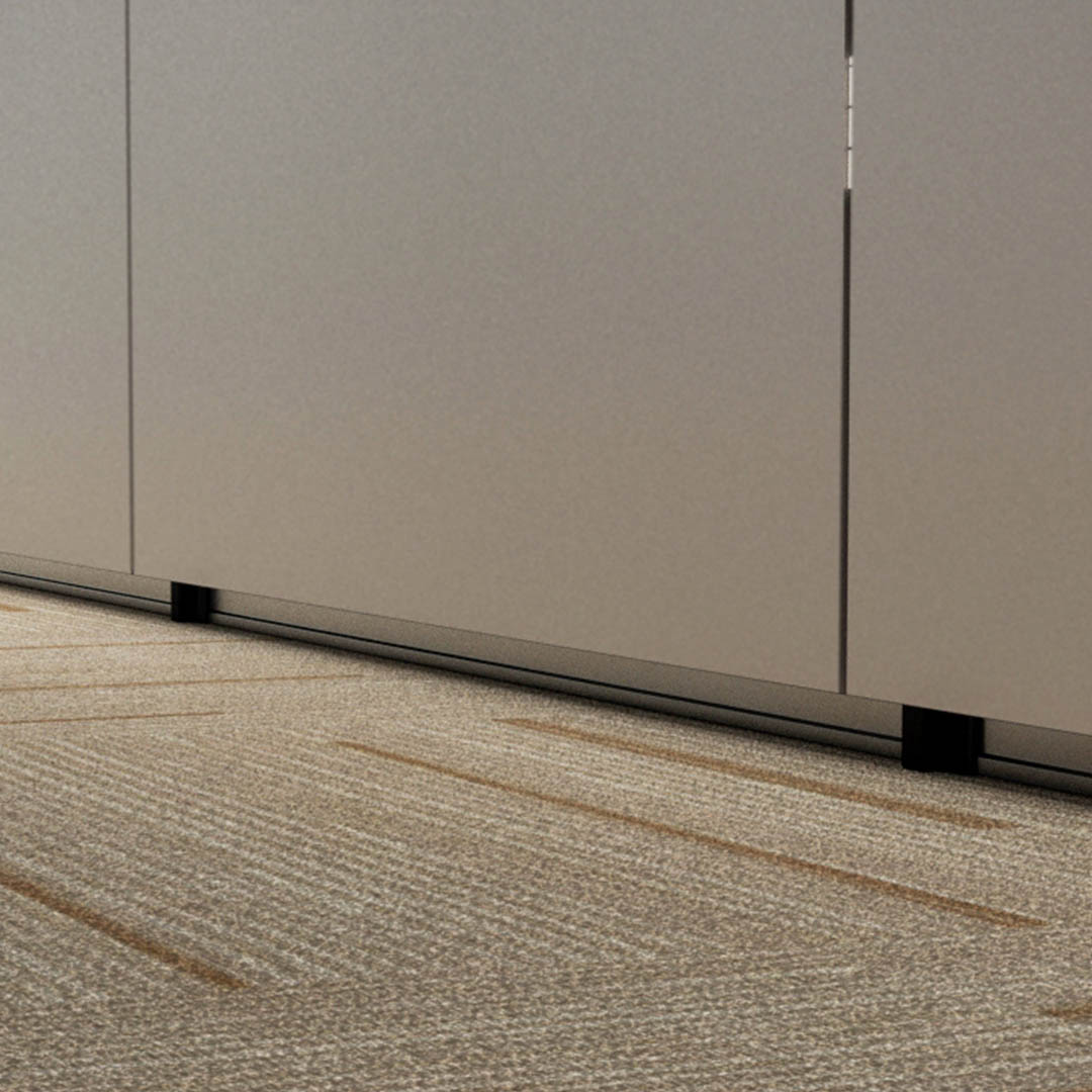 folding movable partition wall connection