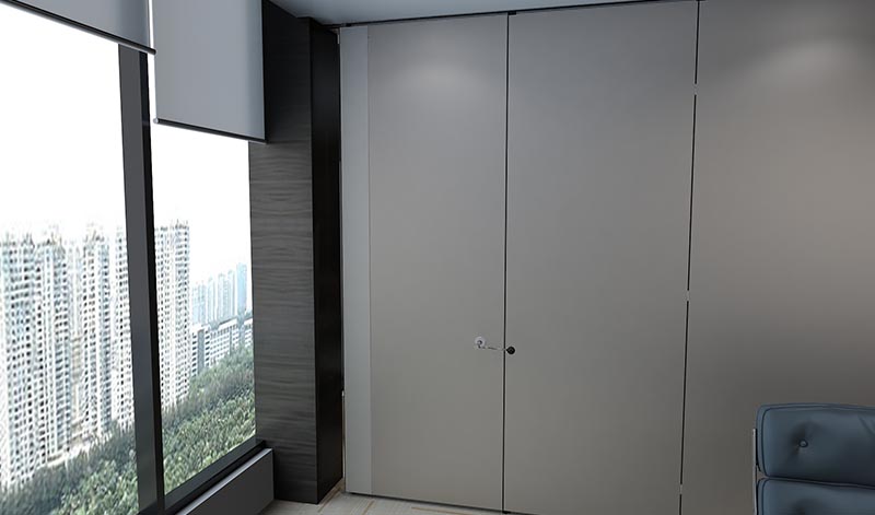 folding movable partition wall connection