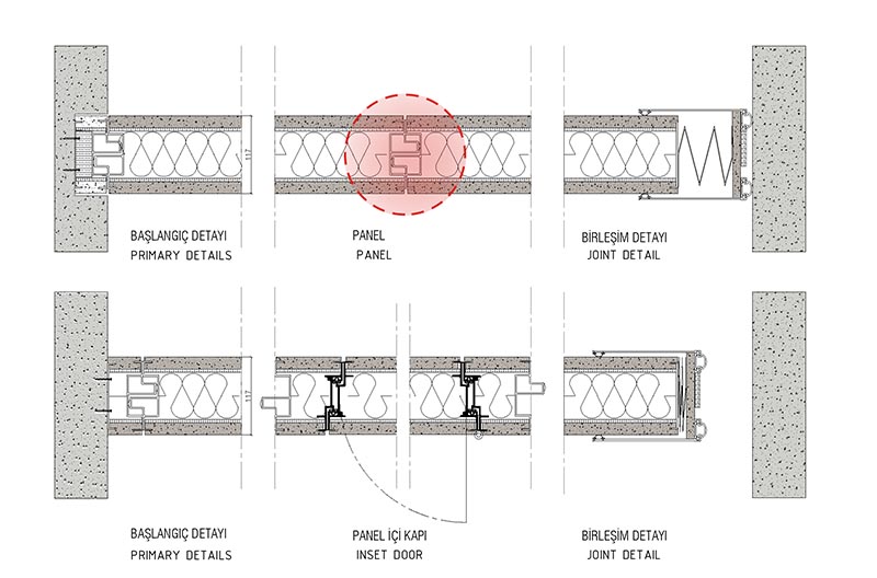 Movable partition wall plans