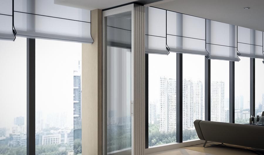 Tek camlı katlanır hareketli bölme bağlantı