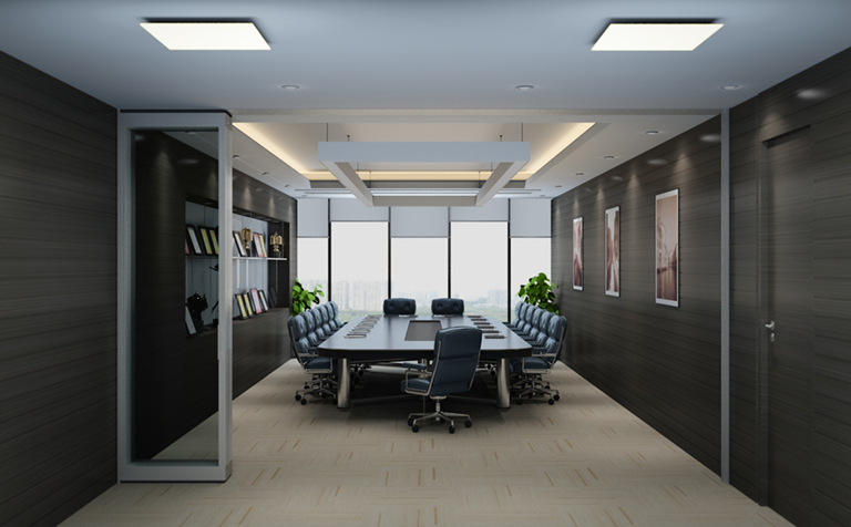 Camlı katlanır hareketli bölme hareket pozisyonu